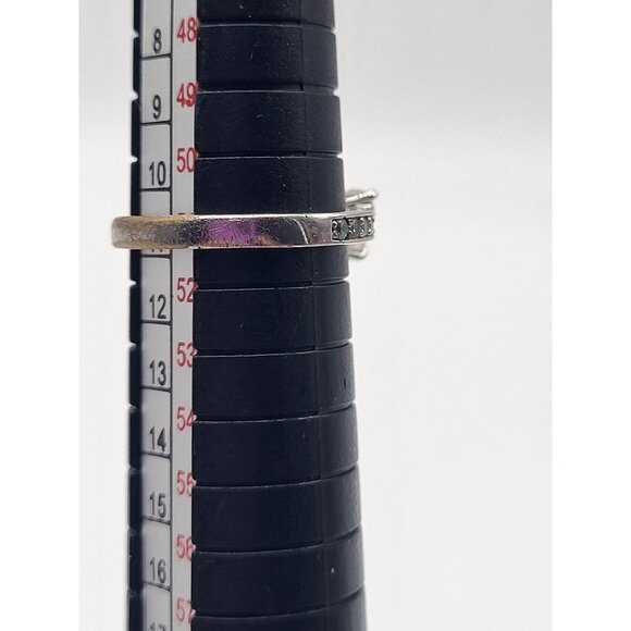 Swarovski Heart Shaped Crystal Ring With Silver-Tone Band - Picture 13 of 15